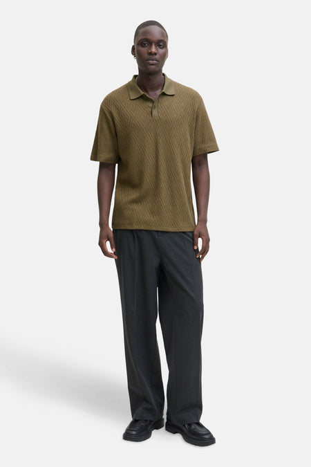Polo met korte mouwen - Kaki