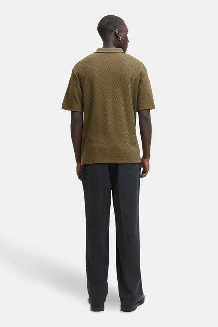 Polo met korte mouwen - Kaki