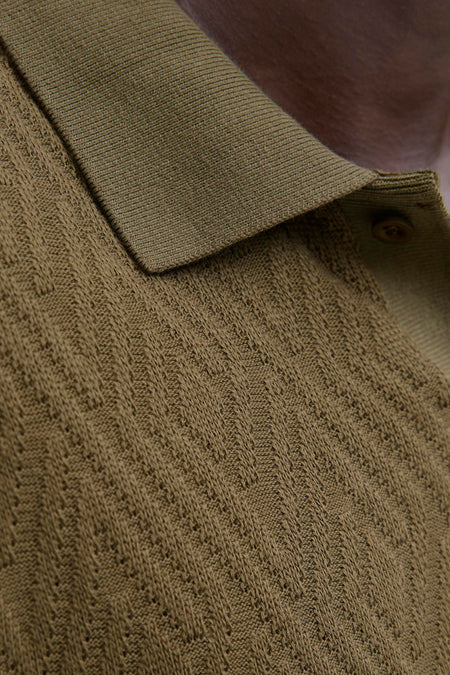 Polo met korte mouwen - Kaki