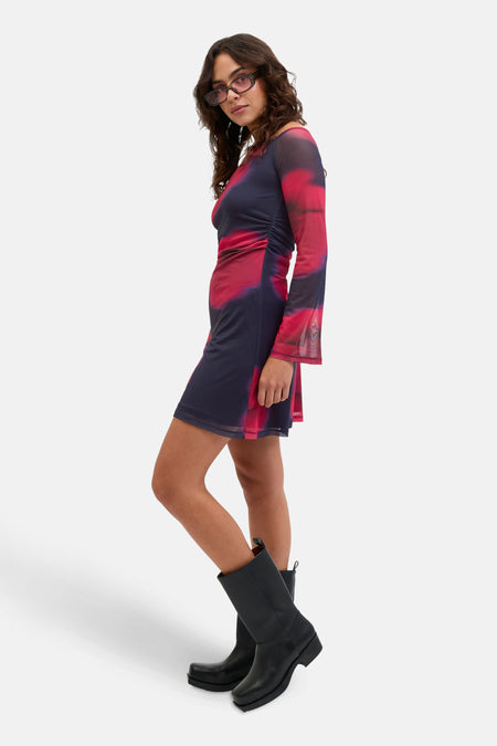 JXMELIA MESH OFF SHOULDER DRESS WVN
