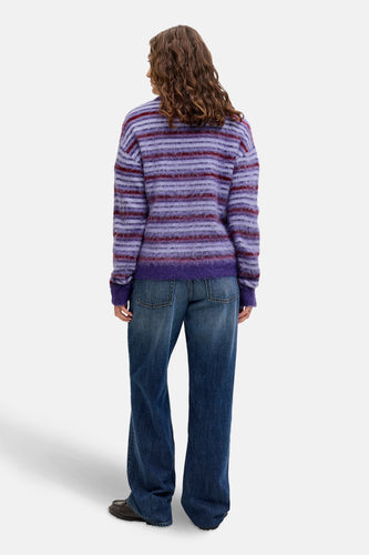 Pull à col rond - violet - JJXX - 8