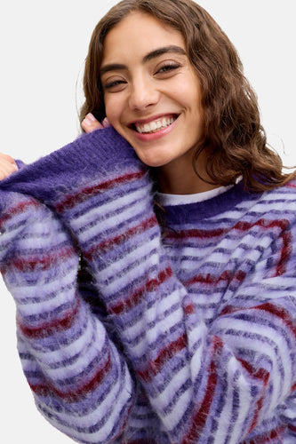 Pull à col rond - violet - JJXX - 8