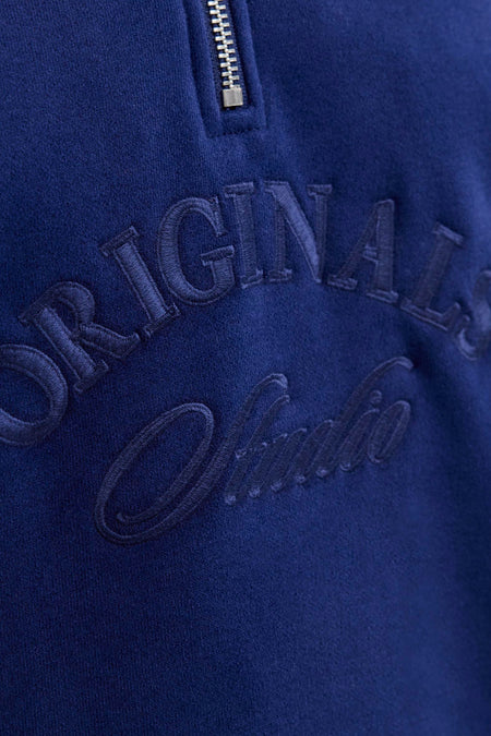 Sweat col O bleu - ORIGINALS BY JACK & JONES