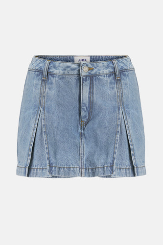 JXBLOOM PLEATED HW DENIM SKORT DNM LN