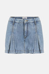 JXBLOOM PLEATED HW DENIM SKORT DNM LN