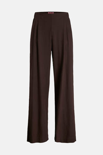 Pantalon marron JJXX, à jambes larges et taille élastique.
