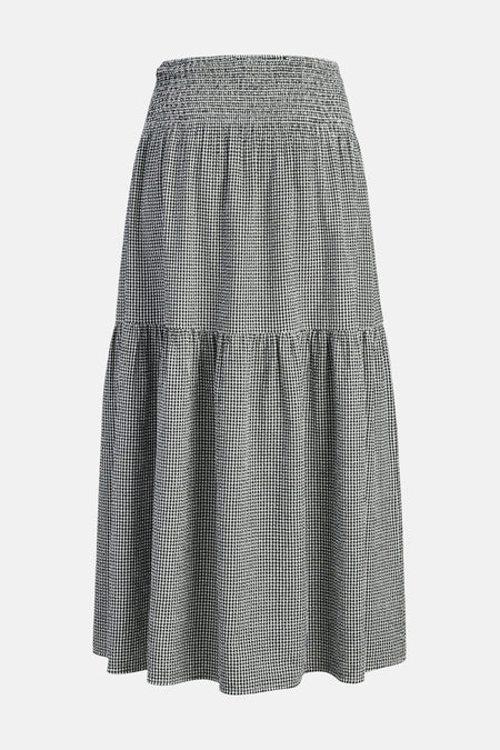 Jupe longue multicolore de JJXX, avec une taille élastique et un motif à carreaux.