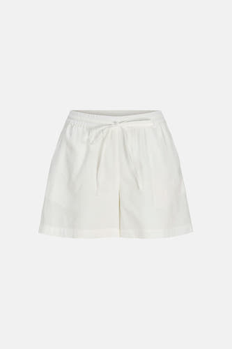 Witte short van JJXX met elastische tailleband, trekkoord en fijne geweven textuur.