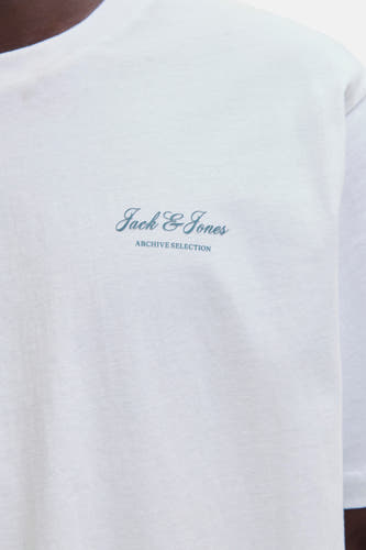 T-shirt (korte mouwen) wit - ORIGINALS BY JACK & JONES