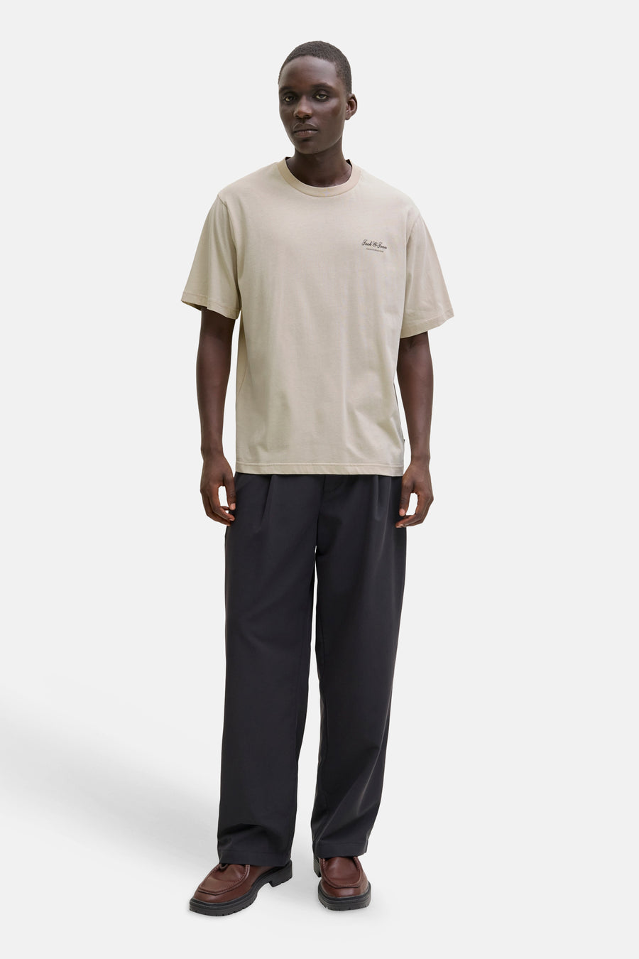 T-shirt (korte mouwen) ecru - ORIGINALS BY JACK & JONES
