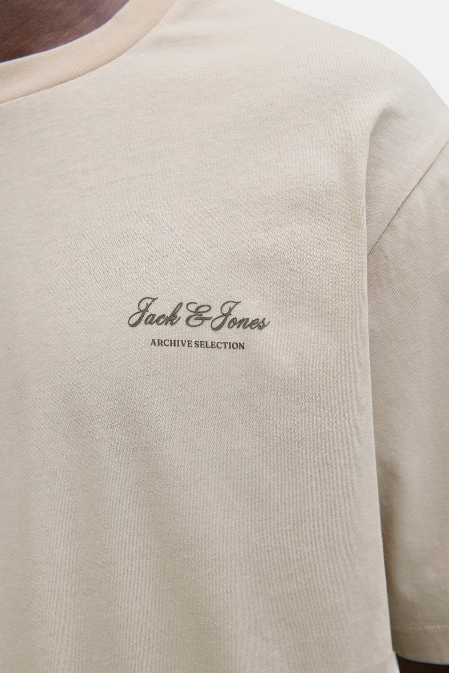 T-shirt (korte mouwen) ecru - ORIGINALS BY JACK & JONES
