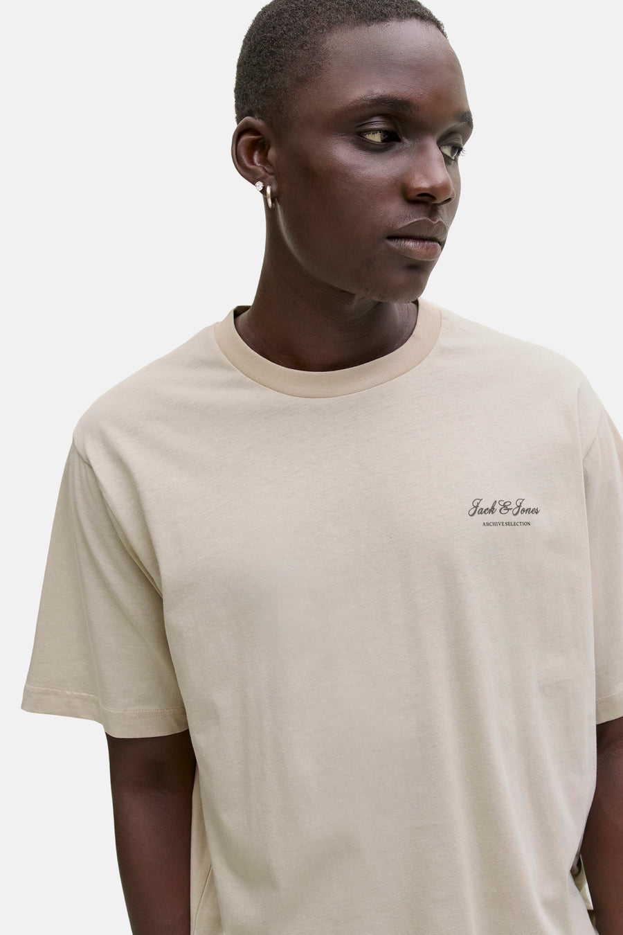 T-shirt (korte mouwen) ecru - ORIGINALS BY JACK & JONES