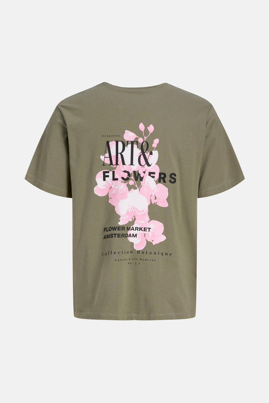 T-shirt met korte mouwen van ORIGINALS BY JACK & JONES met bloemenprint en tekstelementen.