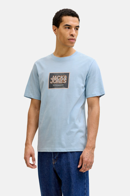 T-shirt (korte mouwen) blauw - ORIGINALS BY JACK & JONES