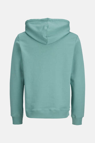 Pull-over vert de capuche par CORE BY JACK & JONES, vu de l'arrière.