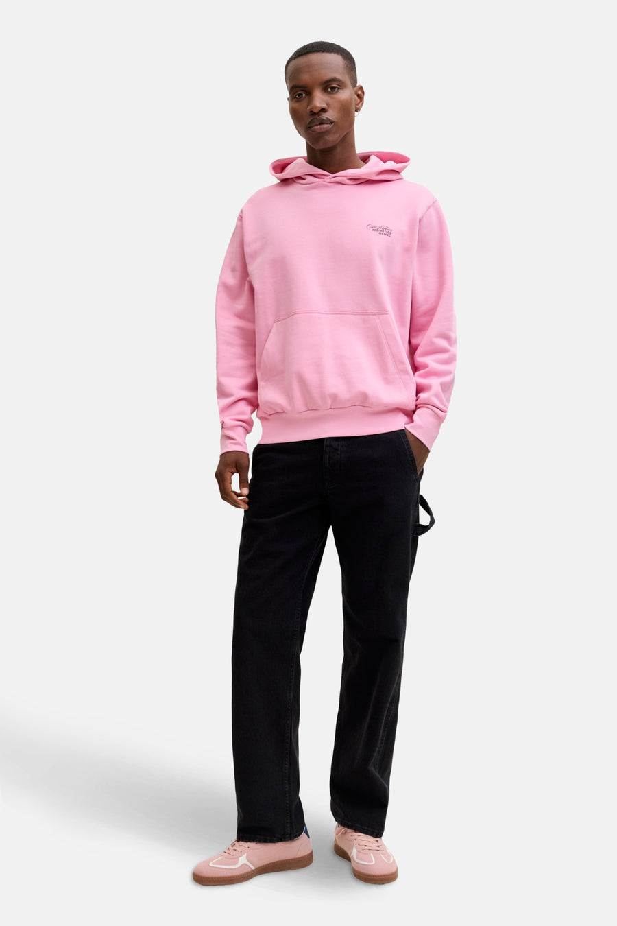 Sweater met kap roze - ORIGINALS BY JACK & JONES - ORIGINALS BY JACK & JONES - 1