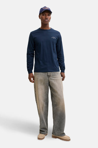 T-shirt met lange mouwen - blauw - ORIGINALS BY JACK & JONES