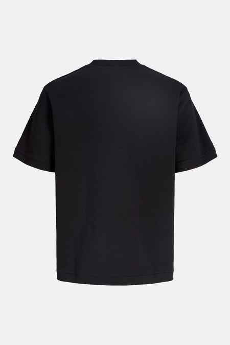 Zwarte sweater van CORE BY JACK & JONES, met korte mouwen en een effen ontwerp.