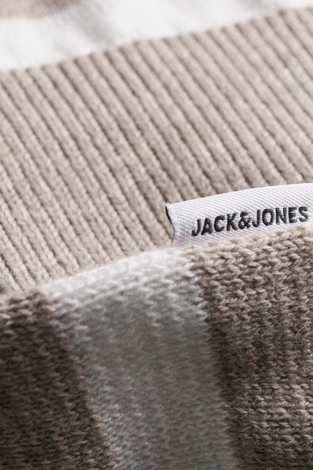 Pull met ronde hals - beige