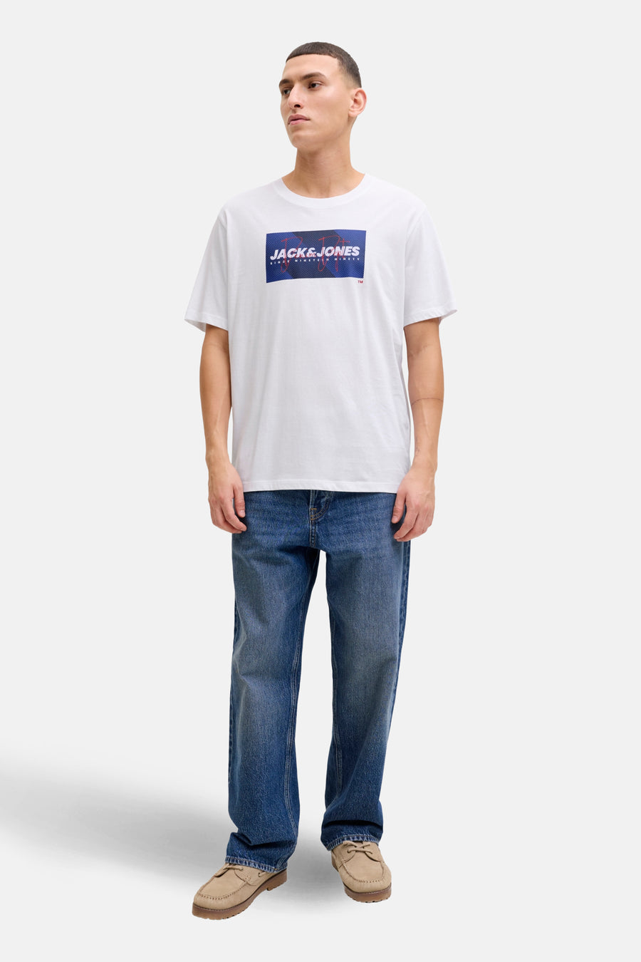T-shirt (korte mouwen) wit - CORE BY JACK & JONES