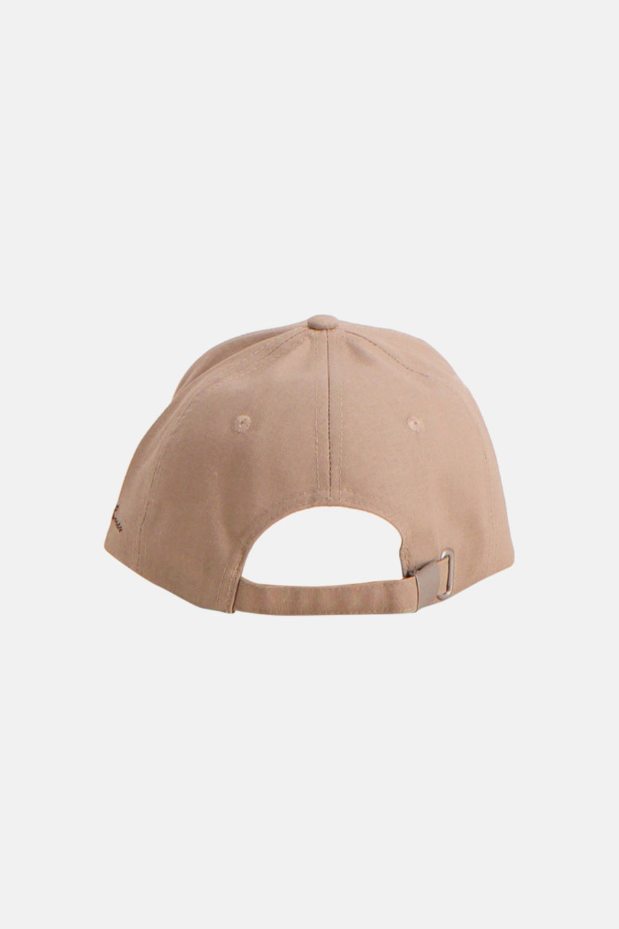 Beige pet van ACCESSORIES BY JACK & JONES, achterzijde met verstelbare riem en metalen gesp, eenvoudig design