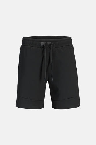 Short noir de JACK & JONES JEANS INTELLIGENCE avec un cordon de serrage à la taille.