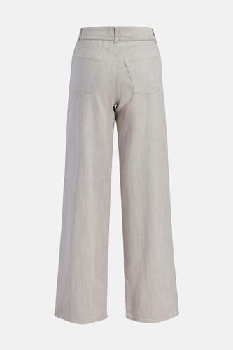 Pantalon beige JJXX, à jambes larges et poches arrière.