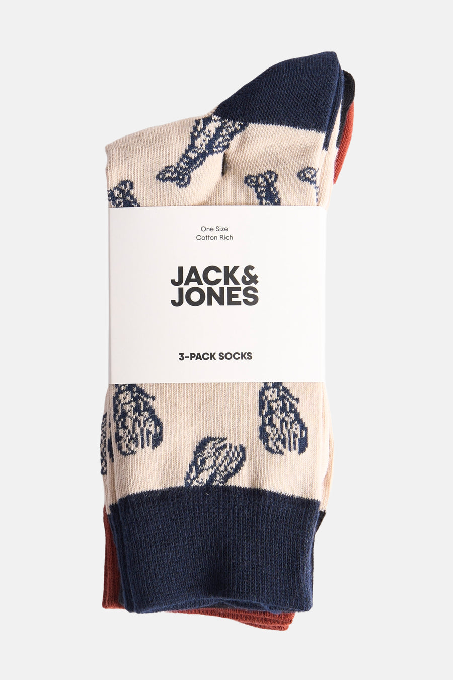 Meerkleurige sokken multipack van ACCESSORIES BY JACK & JONES, met een print van kleine motieven.