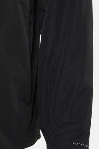 Veste courte noire de CORE BY JACK & JONES, avec tissu uni.