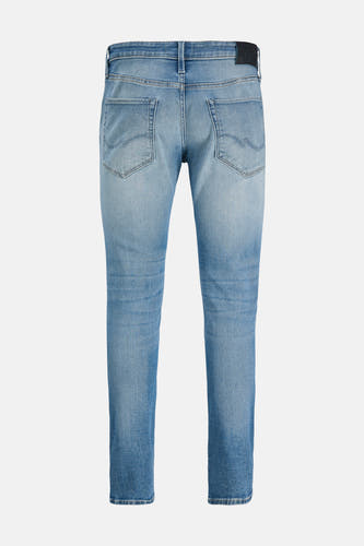Slim fit jeans van lichtblauw denim van JACK & JONES JEANS INTELLIGENCE, achteraanzicht.