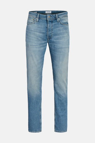 Blauwe tapered jeans van JACK & JONES JEANS INTELLIGENCE in een lichte denim wassing.