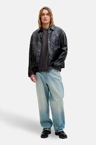 Wijde lichtblauwe denim jeans van JACK & JONES JEANS INTELLIGENCE, met een casual en comfortabele pasvorm.