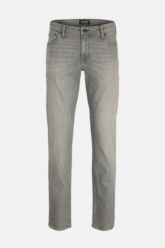 Rechte grijze denim jeans van JACK & JONES JEANS INTELLIGENCE, met subtiele wassing.