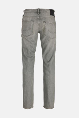 Rechte jeans van grijs denim van JACK & JONES JEANS INTELLIGENCE, achterkant weergegeven.