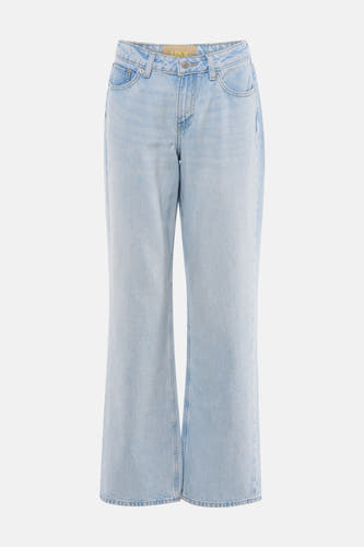 Lichtblauwe straight jeans van JJXX, met een klassieke denim textuur en rechte pijpen.

