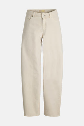 Ecru kleurige jeans van JJXX met wijde pijpen en een rechte pasvorm.