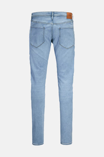 Lichtblauwe slim fit jeans van JACK & JONES JEANS INTELLIGENCE, achterkant weergegeven.