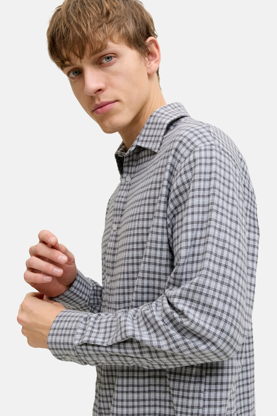 Hemd met lange mouwen - grijs