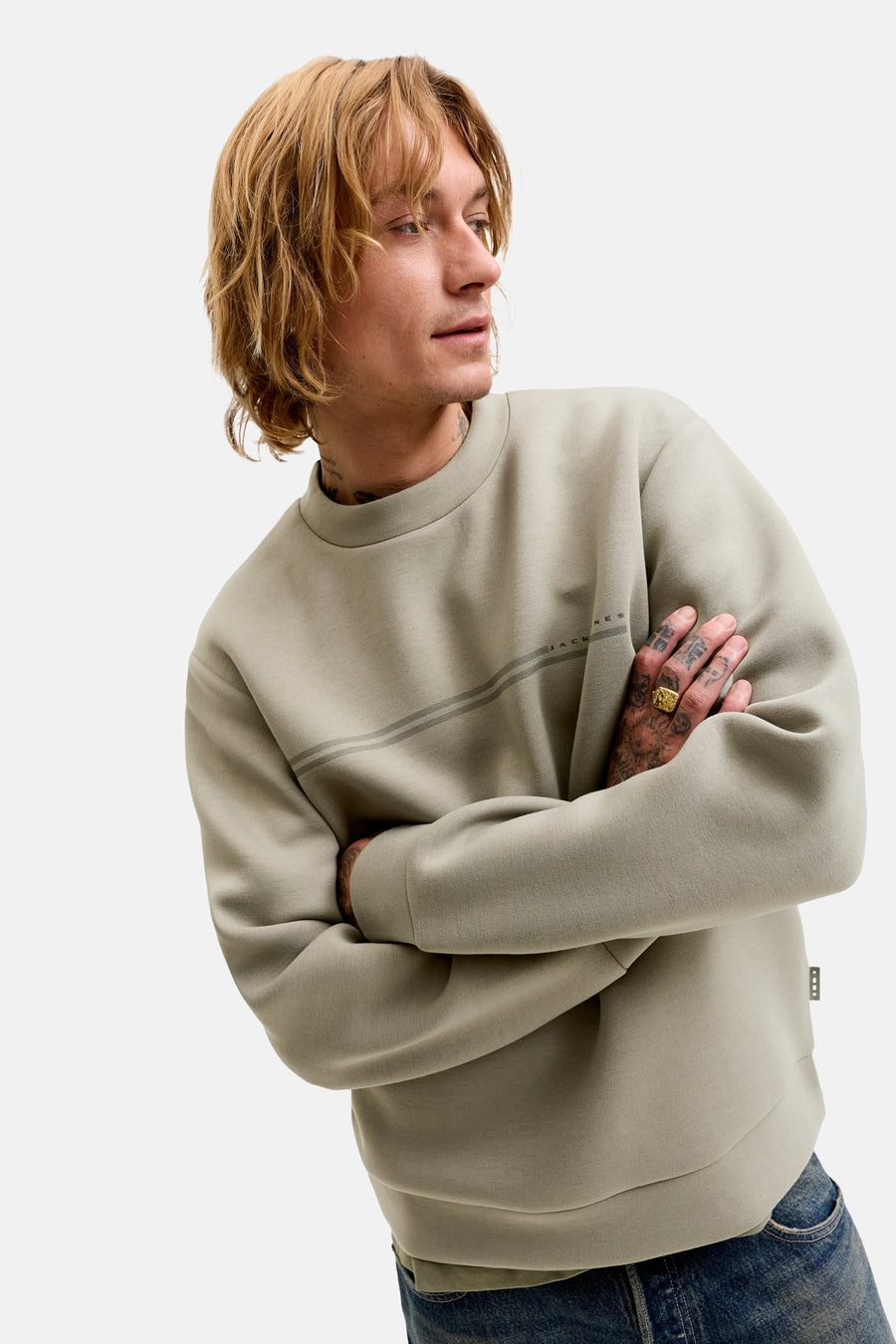 Sweater met ronde hals groen - CORE BY JACK & JONES