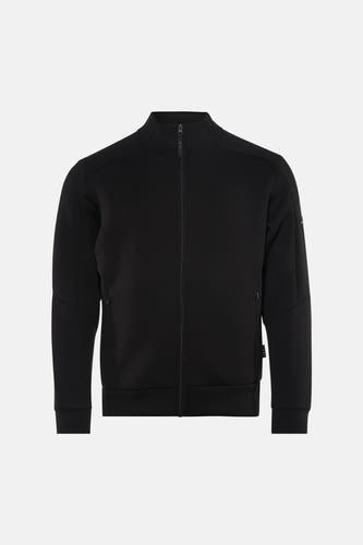 Veste courte noire de CORE BY JACK & JONES, avec manches longues et fermeture à glissière.