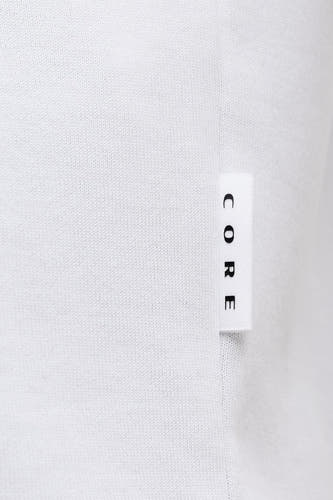 Wit T-shirt met korte mouwen van CORE BY JACK & JONES, met een label met de merknaam.