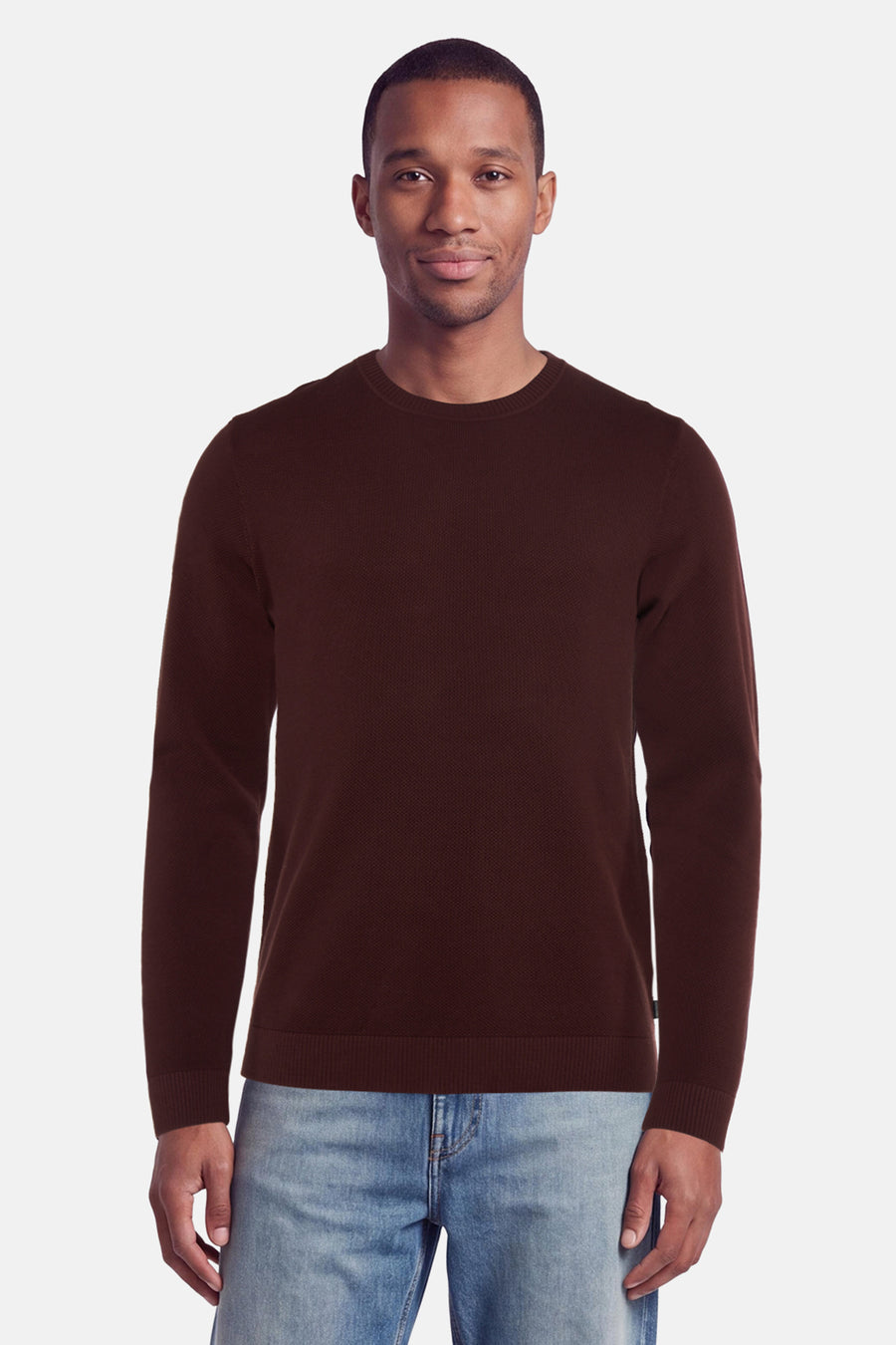 Pull col O - brun