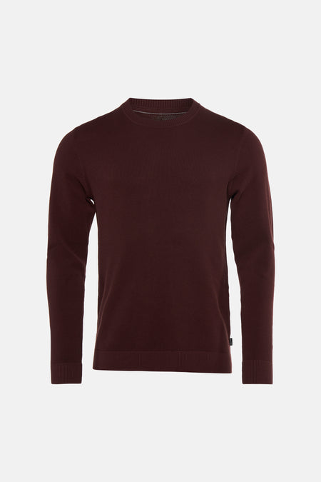 Trui met ronde hals bruin - PREMIUM by JACK & JONES