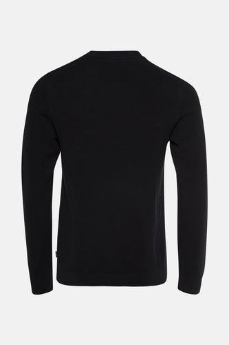 Pull à col rond - noir