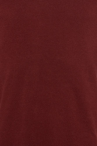 Pull col O - rouge