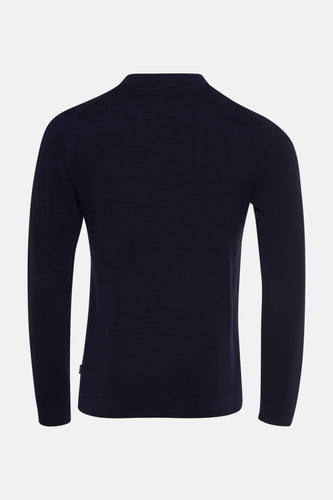 Pull à col rond - bleu