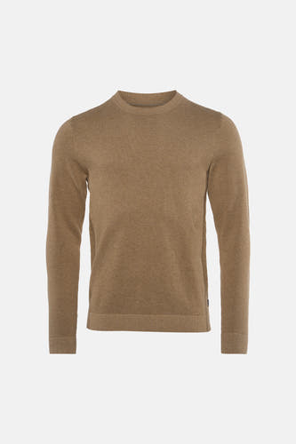 Pull col O - beige