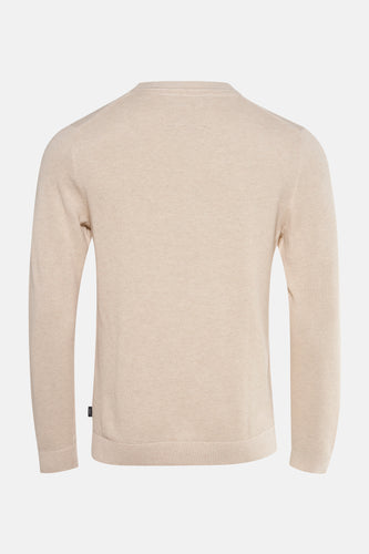 Pull à col rond - Beige - PREMIUM by JACK & JONES