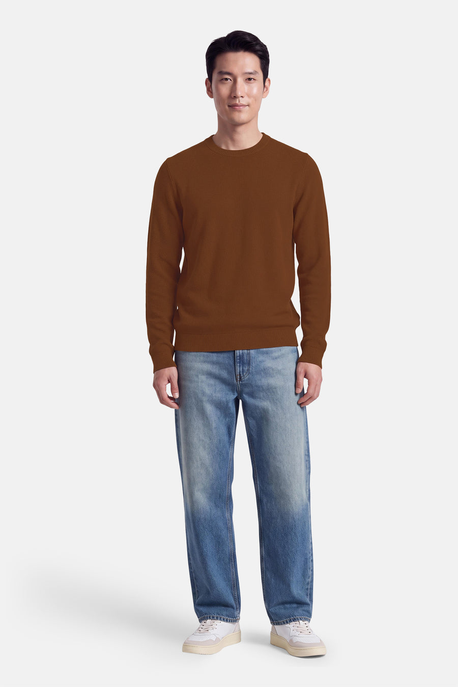 Pull O-hals - bruin