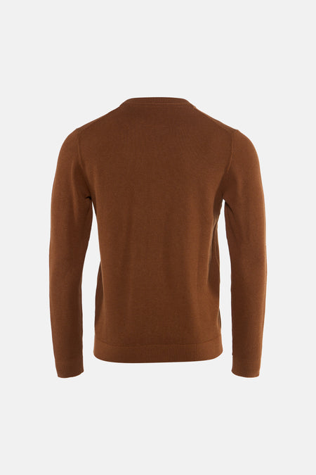 Trui met ronde hals bruin - PREMIUM by JACK & JONES